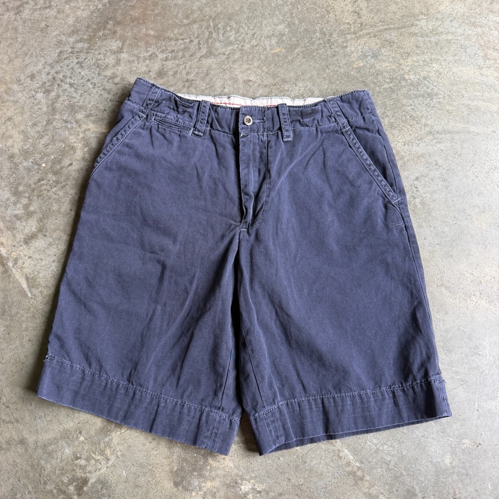 Vintage Polo Ralph Lauren Baggy Shorts Faded Patina Flap Pockets Straps 32x9.5